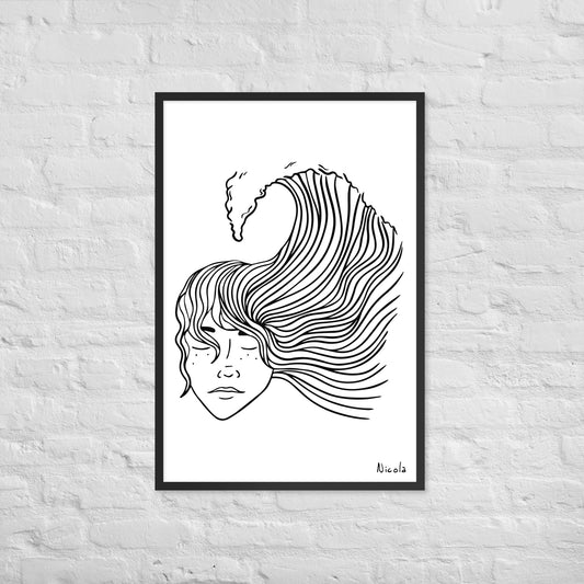 Mentally Here Paper Poster