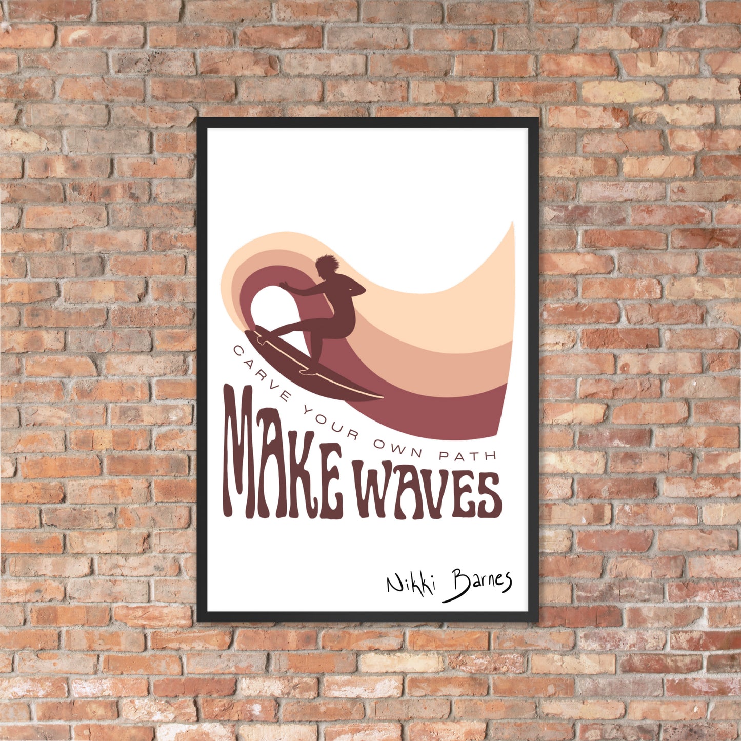 Framed matte paper poster